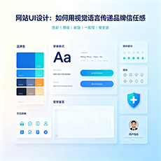 哈密建站-网站UI设计：如何用视觉语言传递品牌信任感
